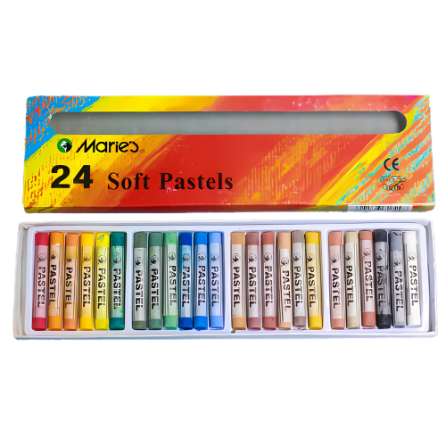 Набір сухої м'якої пастелі Maries Soft Pastel, 24 кольори