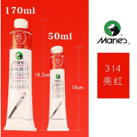Олійна фарба Maries, 314 Bright Red Яскраво-червоний, 50 мл