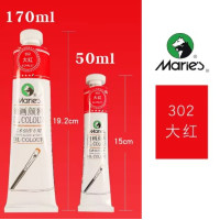 Масляная краска Maries, 302 Scarlet Алый, 50 мл