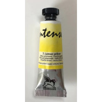 Акварельная краска Intense Water Renesans, №7 Lemon Yellow Лимонный желтый, туба, 15 мл