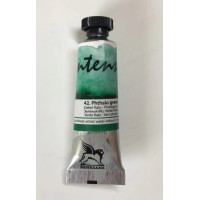 Акварельная краска Intense Water Renesans, №42 Phthalo Green ФЦ зеленый, туба, 15 мл