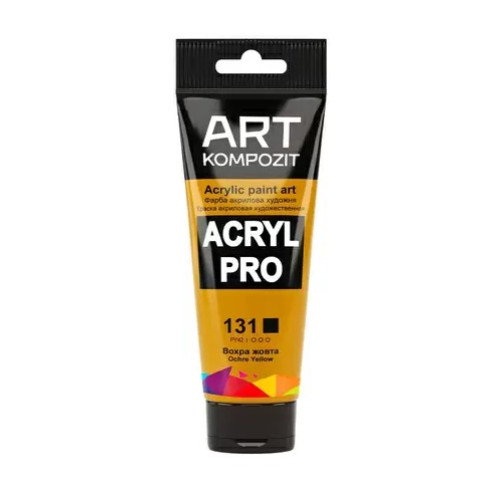 Акрилова фарба Art Kompozit 75 мл, 131 охра жовта