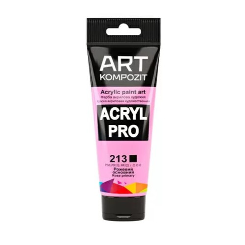 Акрилова фарба Art Kompozit 75 мл, 213 рожевий основний