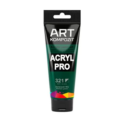 Акрилова фарба Art Kompozit 75 мл, 321 зелений