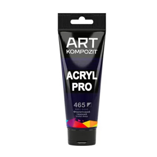 Акрилова фарба Art Kompozit 75 мл, 465 фіолетовий темний