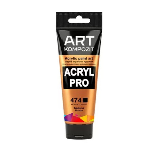 Акрилова фарба Art Kompozit 75 мл, 474 бронза ефект металік