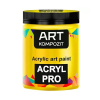 Акрилова фарба Art Kompozit 430 мл, 112 жовтий лимонний