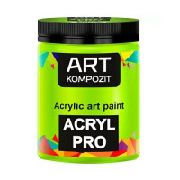 Акриловая краска Art Kompozit 430 мл, 120 ярко зеленый