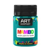Акриловая краска для ткани Art Kompozit, 13 deep green Глубокий зеленый, 50 мл