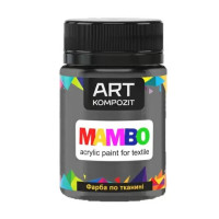 Акриловая краска для ткани Art Kompozit, 51 black pearl Черный жемчуг, 50 мл