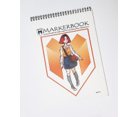 Скетчбук Markerbook Markerman А4, 170 г/м2, 30 аркушів, Дівчинка