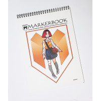 Скетчбук Markerbook Markerman А4, 170 г\м2, 30 листов, Девочка