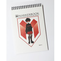 Скетчбук Markerbook Markerman А5, 170 г/м2, 30 аркушів, Дівчинка