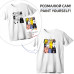 Набор для раскраски футболки с контуром Котики, 100% хлопок, размер S, ROSA Talent