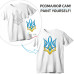 Набір для розмальовки футболки з контуром Тризуб, бавовна 100%, розмір S, ROSA Talent