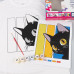 Набір для розмальовки футболки з контуром Чорний кіт, бавовна 100%, розмір S, ROSA Talent