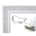 Рамка для картин пластиковая, Белый с серебрянным узором, м/пог, SA 5525 299