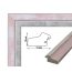 Рамка для картин пластикова, Рожевий з білим, м/пог, SA 3118 242
