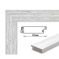 Рамка для картин пластикова, Білий, м/пог, SA 4312 F 64 Рамка для картин пластикова, Білий, м/пог, SA 4312 F 64