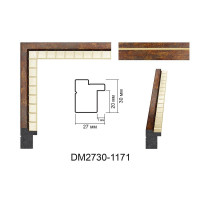Рамка для картин, вишивки та фото, без візерунка, пластикова 30x30 см, Коричневий з бежевим, DM 2730 1171 Рамка для картин, вишивки та фото, без візерунка, пластикова 30x30 см, Коричневий з бежевим, DM 2730 1171