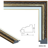 Рамка для картин, вишивки та фото, з візерунком пластикова 30x30 см, MF 3624 09