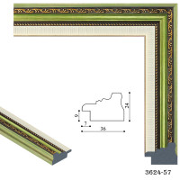 Рамка для картин, вишивки та фото, з візерунком пластикова 30x30 см, MF 3624 57