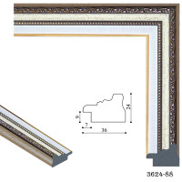 Рамка для картин, вишивки та фото, з візерунком пластикова 30x30 см, MF 3624 88