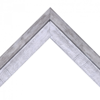 Рамка для картин, вишивки та фото, без візерунка, пластикова 60х50 см, Сірий зі смужкою DM 2730 0771