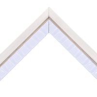 Рамка для картин, вишивки та фото, без візерунка, пластикова 60х50 см, Світлий із золотою смужкою DM 2730 3023 1