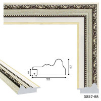 Рамка для картин, вишивки та фото, з візерунком пластикова 30x30 см, MF 5227 88