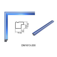 Рамка для картин пластиковая, Синий с белым, м/пог, DM 1613 200