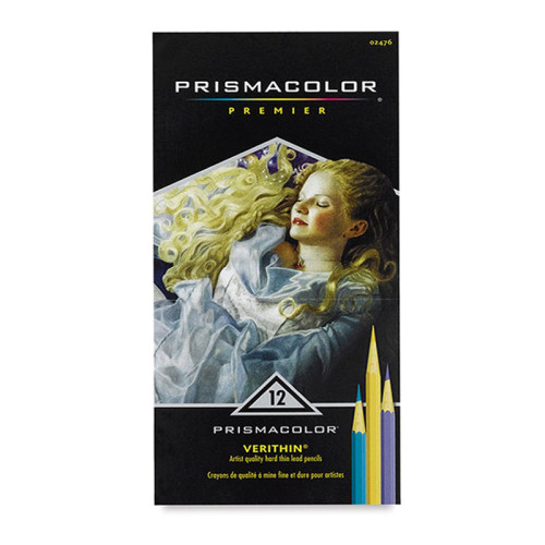 Тверді кольорові олівці Prismacolor Verithin 12 кольорів