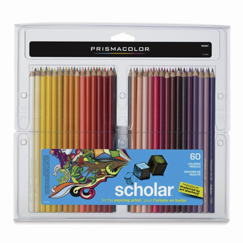 Набор ученических цветных карандашей Prismacolor Scholar Art 60 цветов