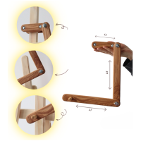 Муштабель S Нефарбований для полотен до 50 см (КРК)