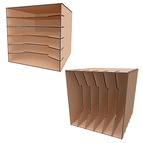 Мебельный органайзер для бумаг и документов (разобранный), 36,5х36,5х38,5 см, №18