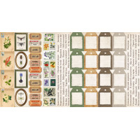 Набір смуг з картинками для декорування Summer botanical story 5х30,5 см, 5 шт
