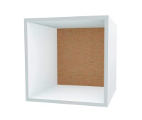 Меблева секція, куб 40х40х40 см, корпус Білий (задня панель MDF)