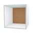 Секция мебельная, куб 40х40х40 см, корпус Белый (задняя панель MDF)
