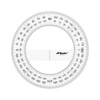 Транспортир круглий д=15 см, 360°