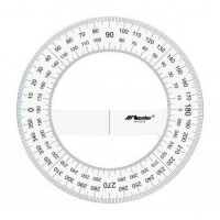 Транспортир круглий д=20 см, 360°