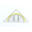 Треугольная архитектурная линейка ГЕО-КВАДРАТ 16 см, Leniar