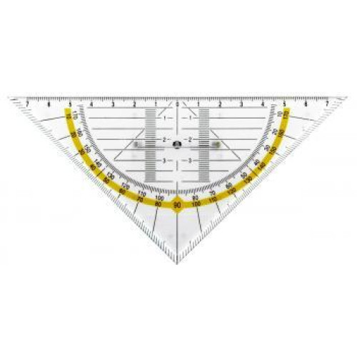 Трикутна архітектурна лінійка ГЕО-ТРИКУТНИК 16 см, Leniar