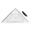 Треугольная архитектурная линейка со съемной ручкой ГЕО-ТРЕУГОЛЬНИК 25 см, Leniar