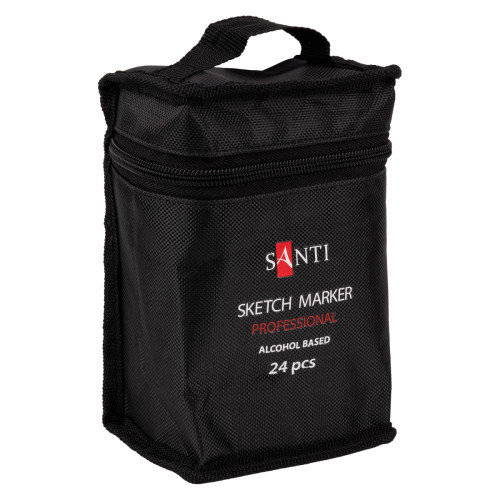 Набор спиртовых скетч-маркеров SANTI в сумке, 24 шт