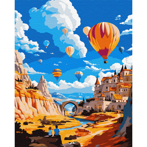 Картина по номерам Воздушные шары 40х50 см, SANTI