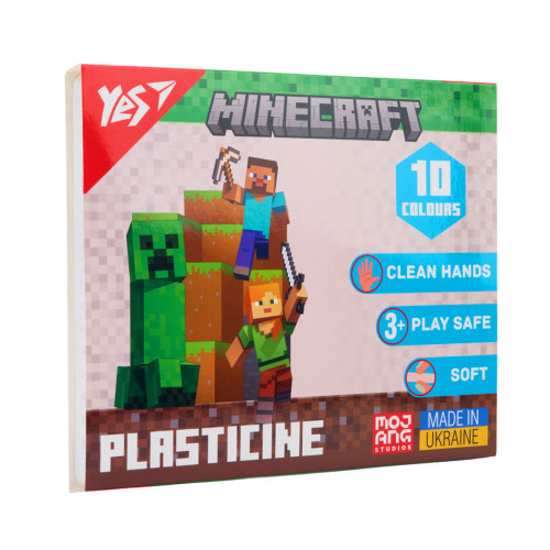 Пластилін Yes Minecraft 10 кольорів 200 г