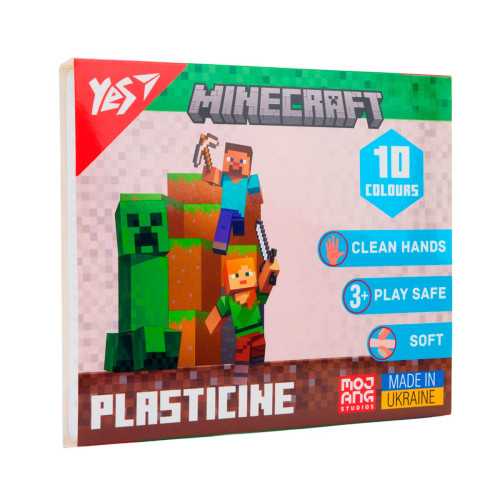 Пластилин YES Minecraft 10 цветов 200 г
