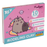 Пластилин YES Pusheen 10 цветов 200 г