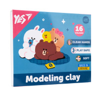 Пластилін Yes Line Friends 16 кольорів 320 г