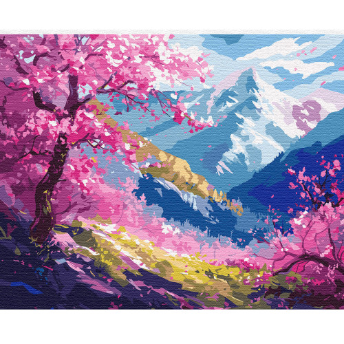 Картина по номерам Весна в горах 40х50 см, SANTI